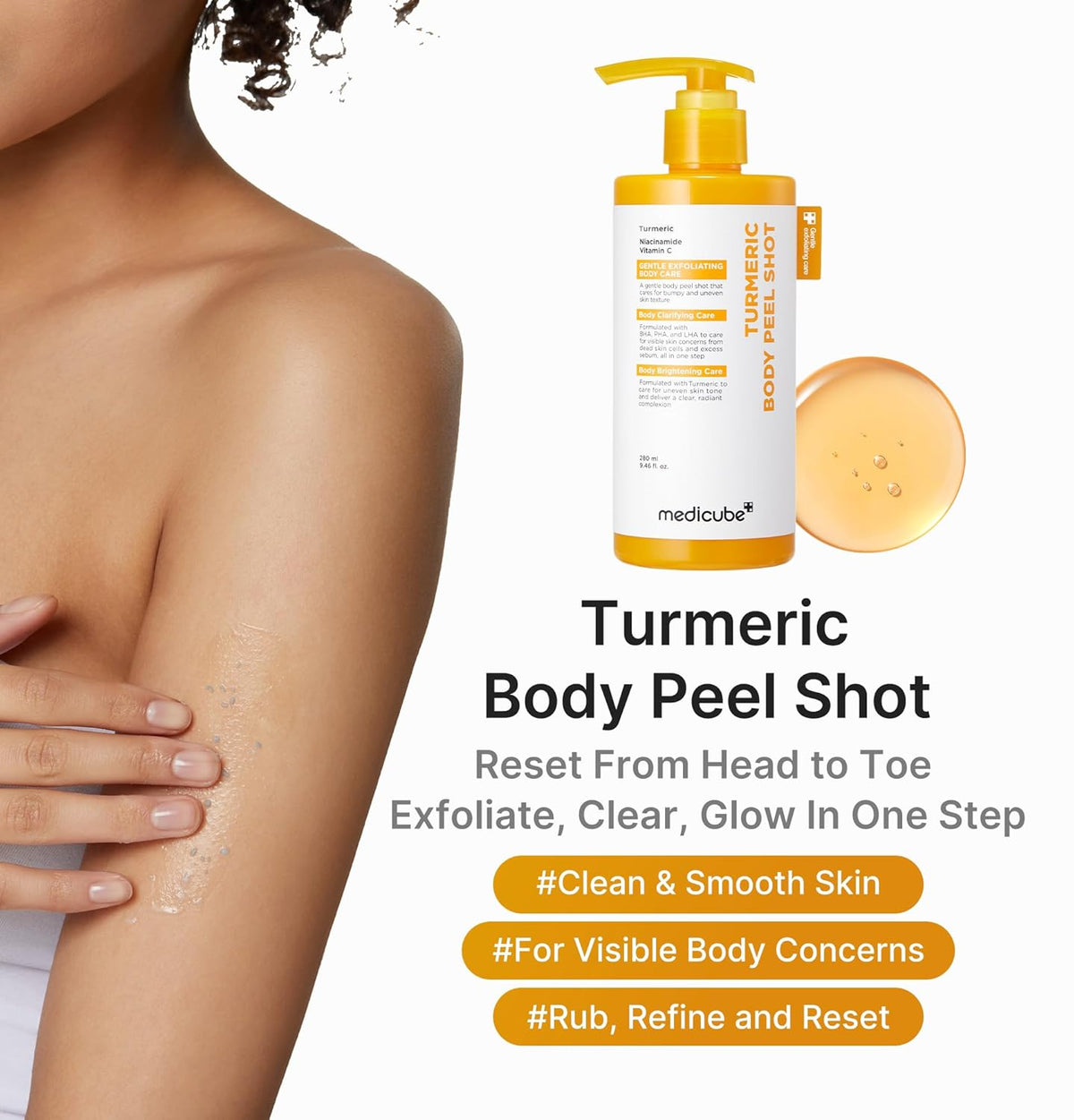 Kojic Brightening Body Care Duo - Body Peel Shot & Body Wash