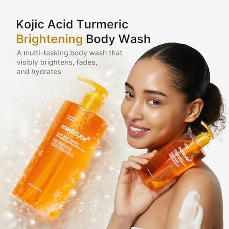 Kojic Brightening Body Care Duo - Body Peel Shot & Body Wash